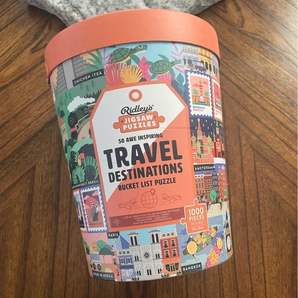 50 Awe-Inspiring Travel Destinations Bucket List 1000-Piece Puzzle